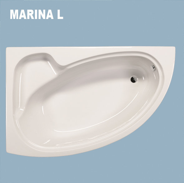 Ъглова вана MARINA 153x95см