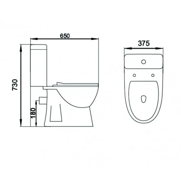 Порцеланов моноблок ICC 6573 P