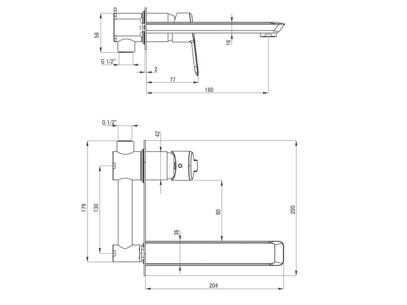 Смесител за мивка Arnika Titanium