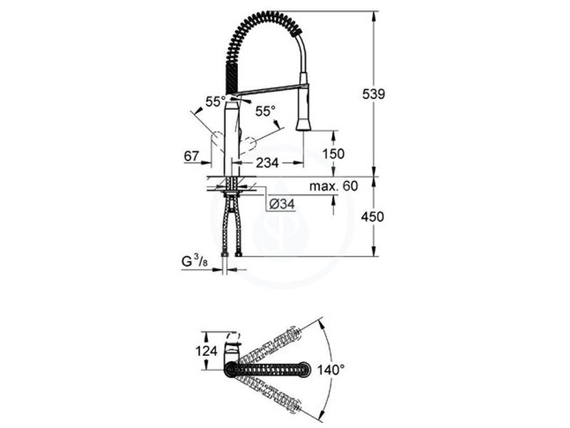 Смесителна батерия за умивалник K7 - Grohe